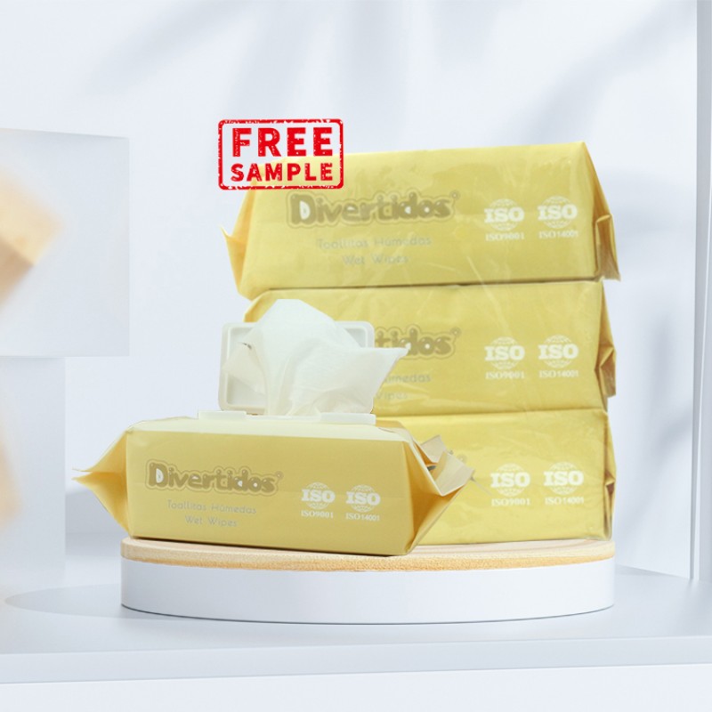 婴儿湿巾生产商 - OEM水免费样品中国80片水刺