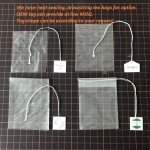 E1025 Eco-Friendly Non-Woven Empty Tea Bag Bath Filter Bags Tag for Loose Leaf Herbs Teas Natural Non-Woven Empty Tea Packaging