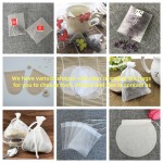 E1025 Eco-Friendly Non-Woven Empty Tea Bag Bath Filter Bags Tag for Loose Leaf Herbs Teas Natural Non-Woven Empty Tea Packaging
