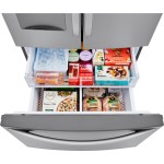 冰箱厂家 - 新款29立方英尺智能法式门外置饮水机3门