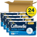 Toilet Paper Manufacturer - Cottonelle Ultra Clean 24 Family Mega Rolls 132 Regular Rolls 4 Pack