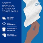 Toilet Paper Manufacturer - Scott Standard 2-Ply White 80 Pack 37840 Sheets 473 Counts Sale