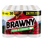 Paper Towels Manufacturer - Reasonable Price Brawny Tear-A-Square 12 Family Rolls 30 Regular