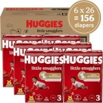 婴儿纸尿裤厂家 - 最新库存Huggies小 snugglers3码16-28磅156片
