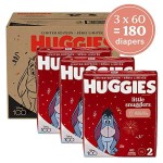 婴儿纸尿裤厂家 - 热销Huggies小 snugglers加强2码174片批量