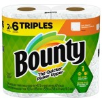 Paper Towels Manufacturer - Highly Effective Bounty Full Sheet White 2 Triple Rolls 6 Regular