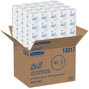 Toilet Paper Manufacturer - Scott Standard 2-Ply White 80 Pack 37840 Sheets 473 Counts Sale