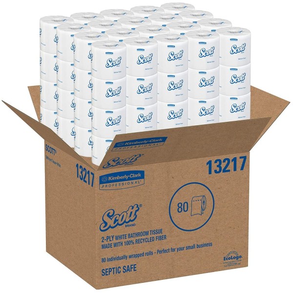Toilet Paper Manufacturer - Scott Standard 2-Ply White 80 Pack 37840 Sheets 473 Counts Sale