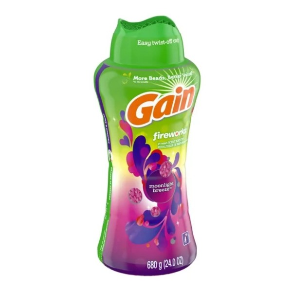 洗衣增效剂厂家 - 可批量Gain Fireworks洗中增效珠月光24盎司