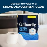 Toilet Paper Manufacturer - Cottonelle Ultra Clean 24 Family Mega Rolls 132 Regular Rolls 4 Pack