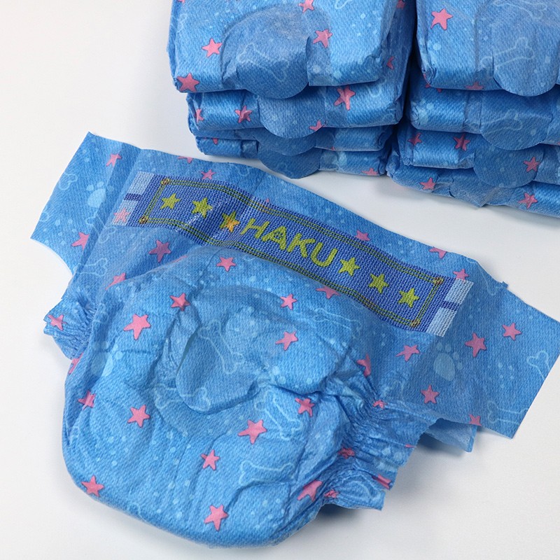 宠物尿裤厂家 - 代工ODM非织造好闻可爱牛仔宠物尿裤实惠