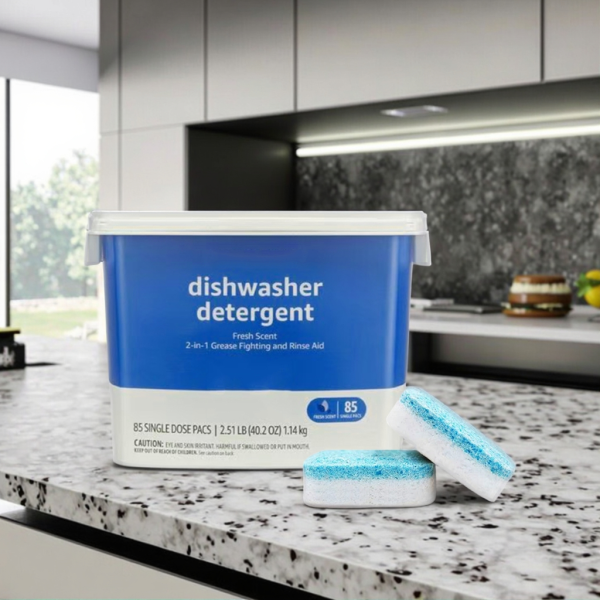 洗碗机片剂厂家 - 2合1漂洗剂清新香型