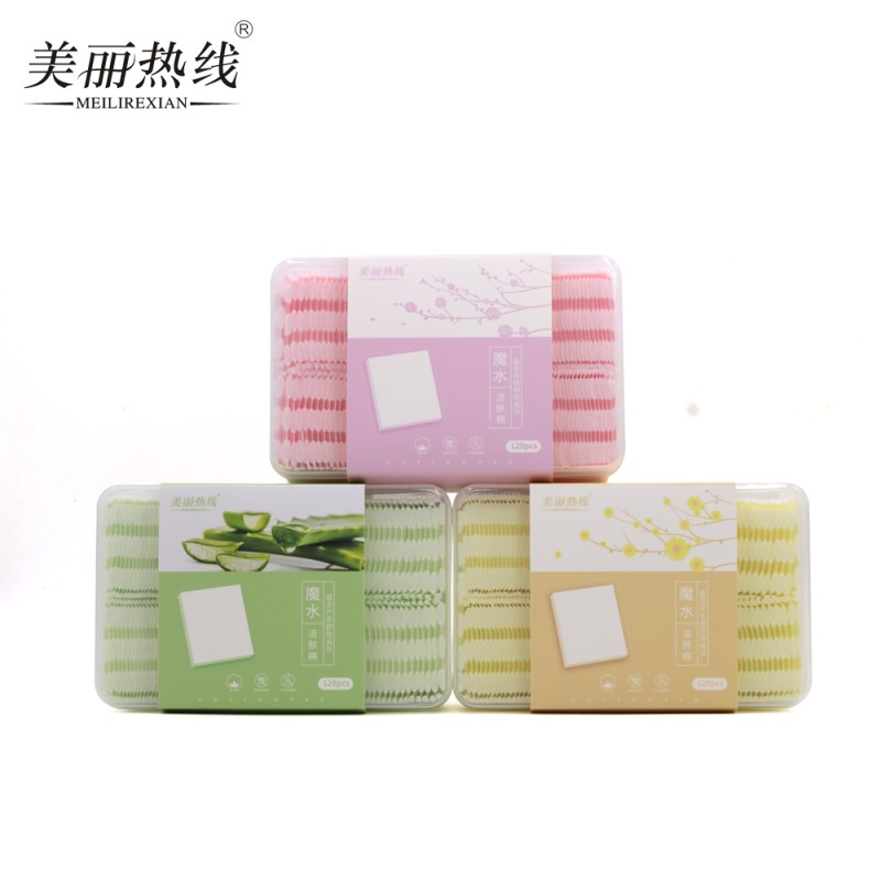 面部棉片生产厂家 - 粘胶液体棉片120片