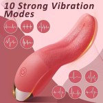 Realistic Female Tongue Licking Vibrator Clitoral Stimulation Sex Female Orgasm Sex Machine Adult Sex Toys