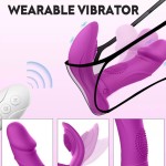 Remote Control Female Strap on Vibrator for Women 7 Frequency Vibration Female Masturbation Panties Vibrator Sex Toys for Women