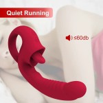 Hot Selling Women's G-Spot Clitoris Stimulator Dildo Tongue-Like Vibrator for Female Masturbation Sex Toys