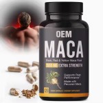 Maca Capsules Red Yellow and Black Maca Root Blend Men's Booster Adults Performance