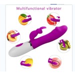 Strong G-Spot Shock Women's Double-Headed Rabbit Vibrator USB for Clitoral Stimulation Adult Foreign Trade Vibration Body