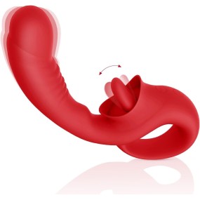 Hot Selling Women's G-Spot Clitoris Stimulator Dildo Tongue-Like Vibrator for Female Masturbation Sex Toys