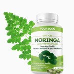 Factory Wholesale Moringa 60 Capsules Antioxidant Herbal Supplements for Liver Protection