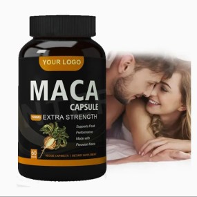 Organic Peruvian Maca Root Extract Supplement Black Maca Power Capsules