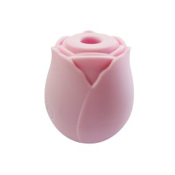 USB Rechargeable Clitoral Silicone Rose Vibrator for Women Magnetic Charging with Sucking Feature-Sex Toys