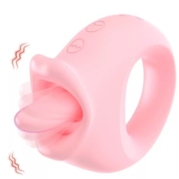 Hot Sale Mouth Tongue Licking Vibrator G Spot Clitoral Stimulator 10 Frequency Vibration and Tongue Licking Sex Toys for Women