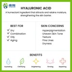 Sodium Hyaluronate Price Hyaluronic Acid (9004-61-9) 10,000-50,000 Dalton Hyaluronic Acid Sodium Hyaluronate Powder