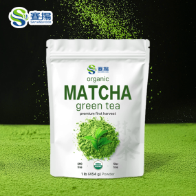 ISO Factory Supply Organic Custom Ceremonial Matcha Sachet Bag 50g Grade Organic Matcha Tea Powder