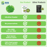 Private Label  Pure Natural Moringa Leaf Extract Powder Bulk Organic Moringa Leaf Powder Supplement