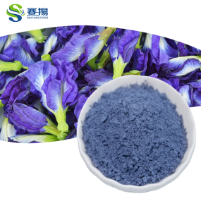 Private Label OEM/ODM 700 Mesh Pure Water Soluble Organic Butterfly Pea Flower Powder Factory Supply Blue Matcha Powder