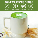 Private Label Organic Matcha Vanilla Green Tea Powder Bulk Packaged Vanilla Matcha Powder Organic