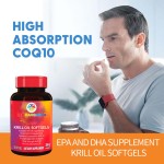 磷虾油软胶囊厂家 - 350mg EPA DHA心脏健康