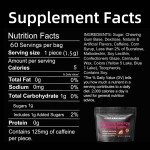 能量口香糖供应商 - 薄荷草莓咖啡因口香糖}