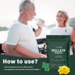 呼吸健康软糖供应商 - 1000mg毛蕊花叶提取