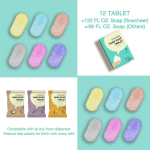 洗手皂片生产厂家 - 可补充玻璃瓶12片装