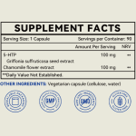 5-HTP Capsules Factory - 100mg Mood Health Adult Supplement