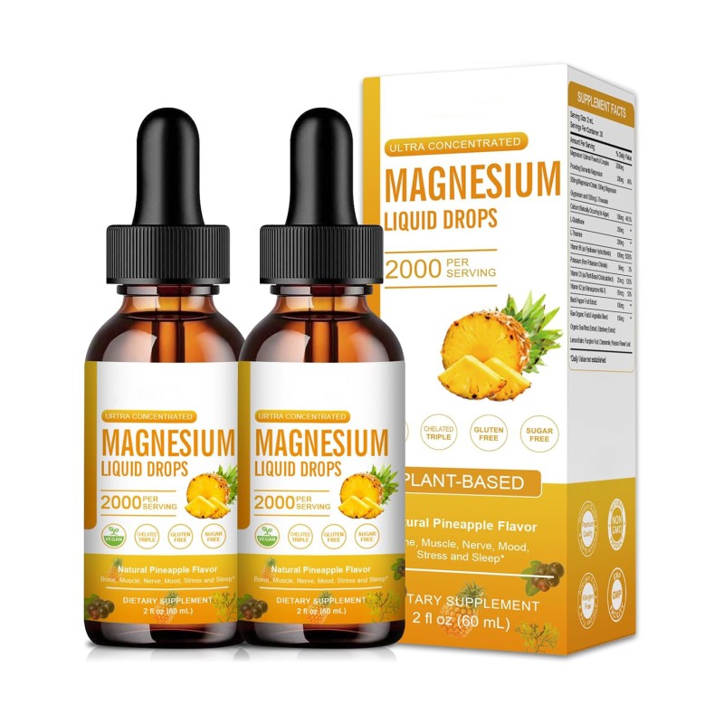 Magnesium Drops Supplier - Pineapple Flavor Calming Relaxation