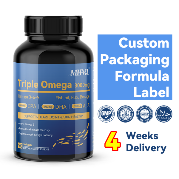Fish Oil Softgels Manufacturer - Triple Omega 3-6-9 1000mg