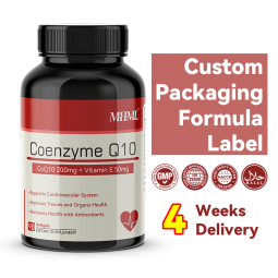 CoQ10 Softgels Factory - 200mg Vitamin E Healthcare Supplement