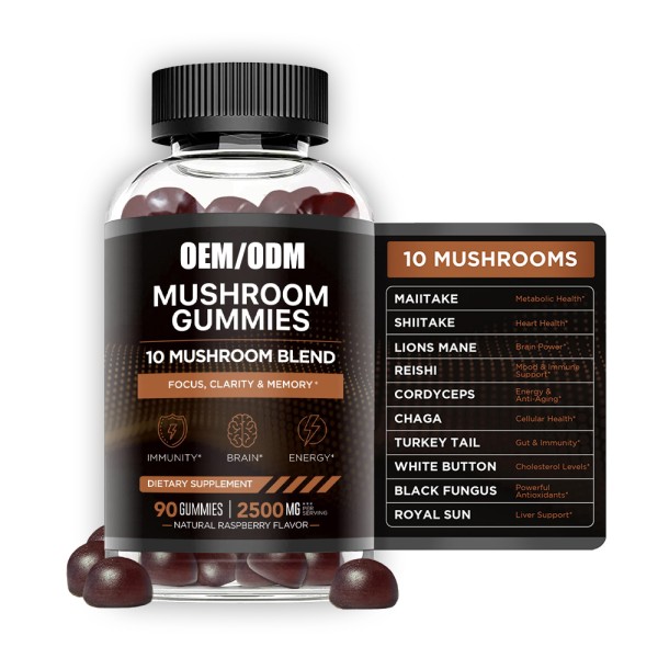 Mushroom Gummies Factory - Reishi Lions Mane Cordyceps