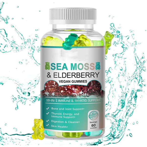Sea Moss Gummies Manufacturer - Organic Elderberry Resistance
