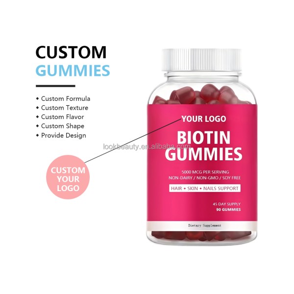 Hyaluronic Acid Gummies Supplier - Private Label Hair Nail Growth