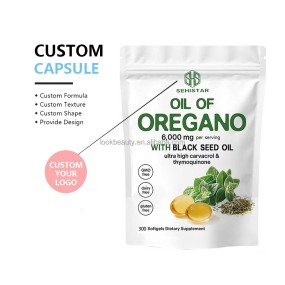 Oregano Oil Softgels Manufacturer - 180-300 Unit Immune Antioxidant