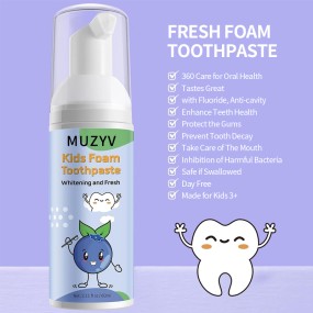 Toothpaste Mousse Manufacturer - OEM Kids Whitening Blueberry