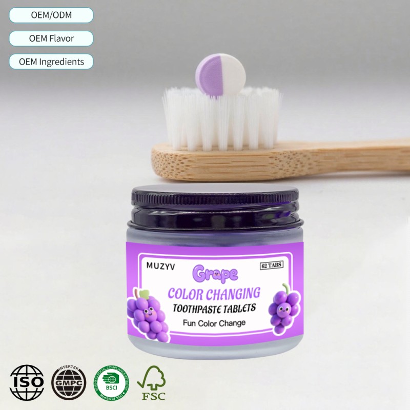 牙膏片工厂 - 草本变色牙菌斑OEM代工