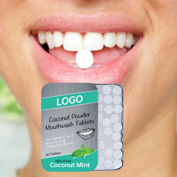 Mouthwash Tablets Manufacturer - OEM Fresh Dental Coconut Powder