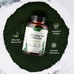 oem capsules Private Label Organic Chlorella & Spirulina Capsules Digestive Health Supplements for Adults Customizable capsule supplements