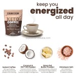 Herbal Keto Coffee Soluble Powder Healthy Meal Replacement Weight-Loss Drink Medicinal Mushroom Extract Sweetened Instant Coffee
