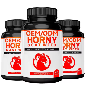 oem capsules Own Brand Horny Goat Weed Capsules Complex with Maca Root Enlargement Pills for Man capsule supplements